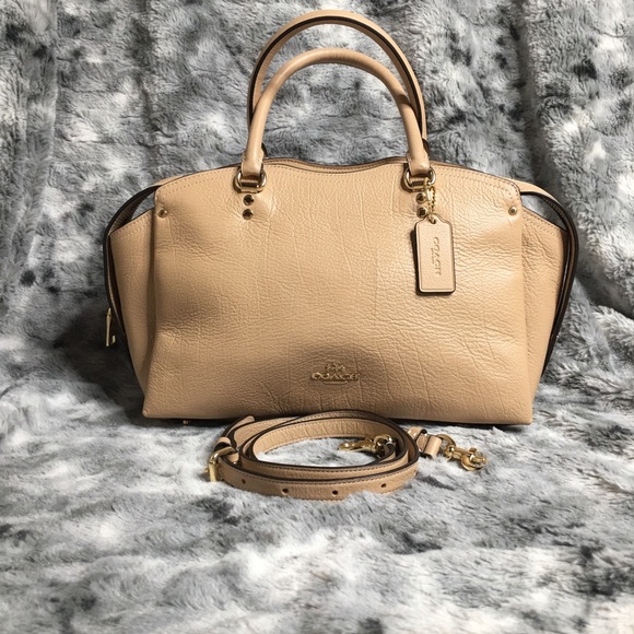 Coach Handbags - FLASH SALE 🔥 COACH TAN SATCHEL